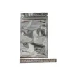 12 20 cm värmeförseglingen Clear Mylar Plastic Pastic Zipper Bag Package Retail Reclosable Silver Aluminium Food Grade Packing Zipper Zip Lock 283G