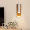 Lampada da parete Luce Nordic Luci a Led Decorazione per la camera da letto Creativo Portico Corridoio Decor Bianco AC 85-265V Comodino Casa in legno