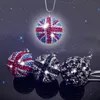 Bling Car Rear View Mirror Pendant Crystal Ball Rhinestone Hanging Ornament For Mini Cooper Car Charm Decoration Accessories2993