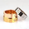 4mm 6mm Titanium Ateel Silver Love Ring Men and Women Rose Gold Rings For Lovers Couple Ring Jewelry Gift Whole KR001312A