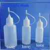 Lege Plastic Fles 5ml 10ml 15ml 20ml 30ml Druppelflesjes Met Naalddop Voor damp E Vloeibare Metalen Tips Wtdje