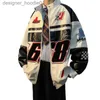 Kvinnorjackor Jaket Women Racer Jacket Vintage American Motorcycle Baseball Uniform Men's Spring Ruffian stilig high-end PU-läder Fried Street Wear L230916