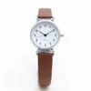 Wristwatches Simple Small Band Dial Women's Watch Primary School Students' Belt Quartz Digital