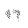 Boucles d'oreilles à tige à une rangée pavée intemporelle authentique S925 bijoux fins en argent sterling convient aux boucles d'oreilles de créateurs de style européen 262626C01