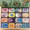 32st Box Mixed Mermaid Printing Mini Pill Collables Mini Box Diy Storage Iron Lipstick Case Small Tin LJ200812264I