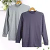 Męskie bluzy bluzy dyskontowane męskie jesienne jesienne jesienne T-shirt z długim rękawem w połowie szyjki 1PC TOP MID-HIGH CORLAR BETWEAR L230916