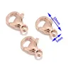 120 stks 18K GOUD GOLDE RAAMLOSS STAAL Lobster Clap Clasp Sieraden Bevindingen Sieraden Makelwerk bevindingen Componenten