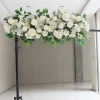 50/100 cm DIY Wedding Artificial Rose Flower Row aranżacja ścianowa