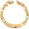 Bracelet homme rempli d'or 18 carats, bracelet entier direct d'usine262o