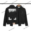 Men's Jacket Off Brand White Coat Fashion Arrow print High Street denim shirt Loose top Men's and women's jacket