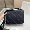 Bolsa crossbody masculina designer bolsa de ombro grande capacidade flip maleta clássico triângulo lona sacos casuais versátil