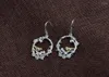 Kolczyki Dangle 925 Sterling Srebrne Śliczne Bird Hoop Earring Biżuteria A5272