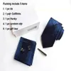 2017 NY DESIGN SILK MEN NECK TIES CLIP HANKY CUFFLINKS SETS Formell Wear Business Wedding Party 1200 NEEDLESTIE FÖR MENS K06249U