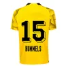 2023 2024 Мужские футбольные майки HAZARD CUP JERSEY 22 23 REUS HAALAND BRANDT KAMARA Домашняя желтая выездная 3-я футбольная рубашка GUERREIRO с коротким рукавом Третья