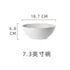 Plates Ceramic Tableware Nordic Minimalism Porcelain Bowl And Plate Set Rice Soup Vegetable