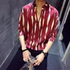 Camicia pullover a righe da uomo herren hemd camisa masculina camicia homme moda coreana designer elegante da uomo 20201227U