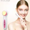Beauty Equipment Vibration Massage Face Ultrasonic Hine Usb Rechargeable Blue Red Lights Acne Remove Beauty Device for Anti Aging Care 686