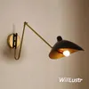 Creative Iron Duckbill Wall Lamp Metal Rocker Arm Sconce Hotel Bar Cafe Living Bedroom Industrial Foldbar Telescopic Lighting