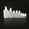 Lege oliefles Plastic druppelflesjes voor oogdruppels 3 ml 5 ml 10 ml 15 ml 20 ml 30 ml 50 ml 100 ml met verzegelde doppen Oogwater E-vloeistof Nidw