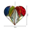 Decorative Figurines Romantic Acrylic Multi-Faceted Heart Sunlight Catcher Creative Light Wedding Valentines Day Gift For Lovers Wind Chimes
