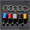 Car Key Box Keychain Imitation 6 Speed Manual Car-Styling Keyrings Gear Knob Shift Stick For Men Women Gifts Drop Delivery Mobiles M Dh6Xm