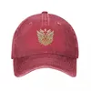 Berets Knights of Favonius Gold Logo - Genshin Impact Baseball Cap Denim Hats Casquette Hip Hop Cowboy Hat For Men Women