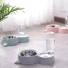 Bubble Pet Bowls Rostfritt stål Automatisk matare Vatten Dispenser Matbehållare för Cat Dog Kitten Supplies Drop Ship Y200917234P