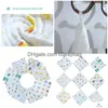 Bath Robe 1Pc Baby Bibs Towel Robes For Newborn Bedding Muslin Cotton Infant Towels Soft Cloth Toddler Bib Size 25X25Cm Drop Delivery Dhzhp