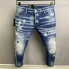 DSQ PHANTOM TURTLE Heren Jeans Heren Luxe Designer Jeans Skinny Ripped Cool Guy Causaal Gat Denim Modemerk Fit Jeans Me242V