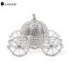 Crystal Storage Box Askepott Pumpkin Carriage Trinket Box med gångjärn Treasure Chest Organizer Keepsake Gift till sin Y1116181T