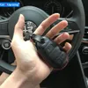 1 pz NUOVA fondina in vera pelle borsa chiave a distanza dell'auto Copertura della cassa chiave per alfa romeo giulia 2017 alfa romeo stelvio 2017249P