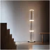 Floor Lamps Italian Modern Luxury Led Lamp Living Room Bedroom Imitation Glass Lampshade Corner Bar Villa Decoration Decor Drop Deli Dhced