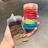 100pcs /kavanoz kızları elastik saç halatını kızartma küçük kauçuk bantlar at kuyruğu tutucu çocuklar çocuklar scrunchie saç kravat saç aksesuarları