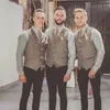 2020 Chalecos de novio para boda Traje de padrino de boda de lana Slim Fit Chaleco de traje para hombre Vestido de fiesta de graduación Vestido de novia Chaleco de sastre País 293H