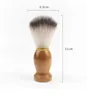 Hommes rasage barbe brosse blaireau cheveux rasage manche en bois appareil de nettoyage du visage Pro Salon outil sécurité rasoir brosses cadeau de fête pour père