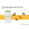 CAR GPS-tillbehör Långt standby Mini Pet GSM Tracker Waterproof Collar For Dog Cat Geo-Fence App Platform Tracking Devel Drop de Dhzpt