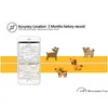 Acessórios do carro gps longa espera mini pet gsm rastreador colar à prova dwaterproof água para cão gato geo-cerca app plataforma dispositivo de rastreamento gota de dhzpt