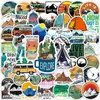 Waterproof 10 50 100PCS Outdoor Explore Mountain Climbing Stickers Laptop Guitar Luggage Waterproof Graffiti Sticker Decal Kid Cla2365