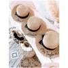 Sombreros de ala ancha Sombrero de playa personalizado Floppy Novia Personalizada Sra. Dama de honor Regalo Nupcial Verano Entrega de gota Dh9Ot