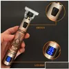 Rasoirs électriques Tondeuse à cheveux Barber Clipper Coupe sans fil Hine Barbe Rasage Rasoir sans fil Hommes Rasoir 220521 Drop Livraison Heal Dhjvx