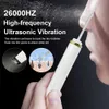 Elektriska ansiktskrubber Ultraljudsskrubber Ansiktsskalande Blackhead Remover Deep Face Cleaning Pore Spatula Ultrasonic Face Cleaning Skin Scrubber L230920