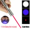 3-em-1 650nm LED Caneta Ponteiro Laser Vermelho Luz UV Feixe Único Mini AA Cat Pet Toys mini lanterna (não inclui bateria)