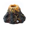 1PCS Aquarium Volcano Shape & Air Bubble Stone Oxygen Pump Fish Tank Ornament Fish Aquatic Supplies Decorations Pet Decor2897