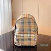 Mochila informal de celosía, bolso para estudiantes de alta capacidad, marca de diseñador de lujo de nailon, mochila escolar con doble cremallera, mochilas de cuero