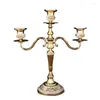 Bougeoirs Style nordique américain support salon dîner chandelier parfumé luxe piédestal en métal Centro De Mesa décorations pour la maison