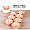 Bowls Holy Water Cup Retro Decor Small Bowl Creative Copper Smooth Accessories Tableware Delicate Decorative