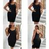 Plus Size Jurken 4Xl Zwarte Mini-jurk Dames Zomer 2023 Kant O Hals Y Curvy Bodycon Mouwloos Elegant Casual Drop Delivery Kleding Dhx80