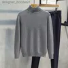 Men's Hoodies Sweatshirts Men's Turtleneck Autumn Winter New Style Sweater Inner Thick Solid Color Knitted Bottoming Shirt L230916