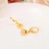 Милые золотые серьги-капли для девочек, дамы, вечеринка по случаю дня рождения, модные позолоченные обручальные кольца из тайского бата 22 К 24 К, Promise2517