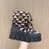 Designer Women Diamond Boots Platform Chunky Heel Martin Boot Genuine Leather Shoes Deserts Winter Outdoor Lady Party Buckle Ankle Shoe